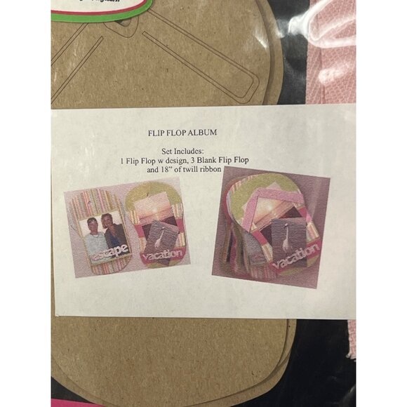 RARE Plain Jane Flip Flop Album Scrapbook Kit By Margie Higuchi - Picture 2 of 4